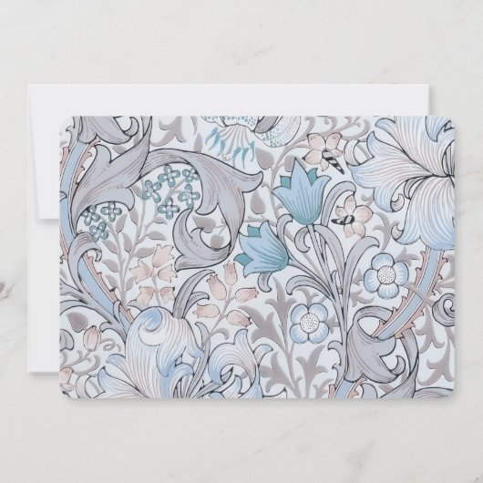 Invitation Enregistrer La Date Classic Golden Lily Pastel Mar (Dos)