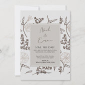 Invitation Enregistrer la date classique (Devant)