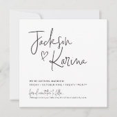 Invitation ENREGISTRER LA DATE conception personnalisée pour  (Devant)