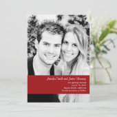 Invitation Enregistrer la date de la photo de framboise (Debout devant)