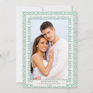 Invitation Enregistrer la date de mariage Seigaiha japonais P