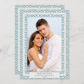 Invitation Enregistrer la date de mariage Seigaiha japonais P (Devant / Derrière)