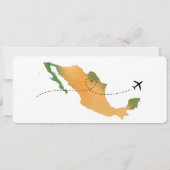 Invitation Enregistrer la date d'embarquement Mexique (Dos)