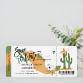 Invitation Enregistrer la date d'embarquement Mexique (Debout devant)