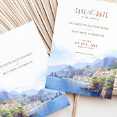 Invitation Enregistrer La Date Destination De La Côte Amalfi 