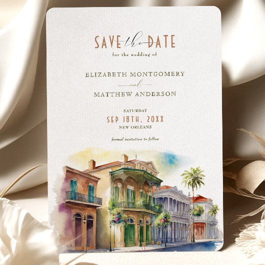 Invitation Enregistrer La Date Destination De La Nouvelle-Orl