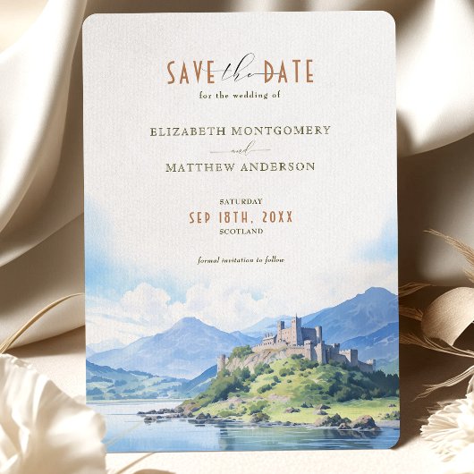 Invitation Enregistrer la date Destination des hautes terres