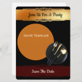 Invitation Enregistrer la date- Dîner (Devant / Derrière)