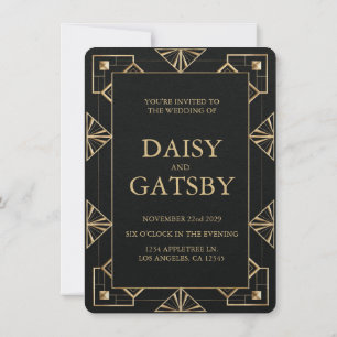 Invitation Enregistrer la date du Grand Gatsby personnalisé