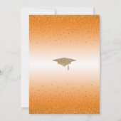 Invitation Enregistrer la date d'une fête de graduation Gold (Dos)