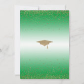 Invitation Enregistrer la date d'une fête de graduation Gold  (Dos)