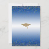 Invitation Enregistrer la date d'une médaille d'or de la fête (Dos)