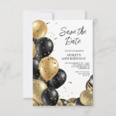 Invitation Enregistrer la date Elegant 50e anniversaire (Devant)