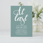 Invitation Enregistrer la Date | Enfin  (Debout devant)