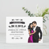 INVITATION ENREGISTRER LA DATE, ENREGISTRER LA DATE ANNONCE L (Debout devant)