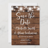 Invitation Enregistrer la date Ferme rustique Pays rustique M (Devant)
