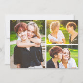 Invitation Enregistrer La Date Fleur sauvage D'Aquarelle 4-Ph (Dos)