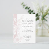Invitation Enregistrer La Date Magnolia Blush Southern Mariag (Debout devant)