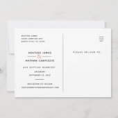 Invitation Enregistrer la date Mariage désorganisé Script Pho (Dos)