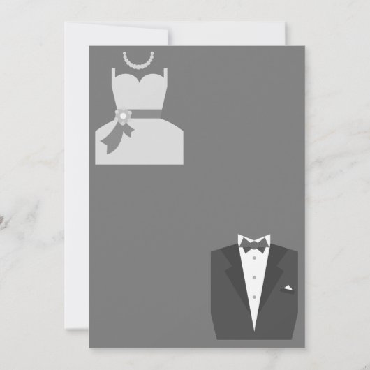 Invitation Enregistrer la date Mariage mariée et mariée (Dos)