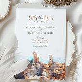 Invitation Enregistrer la date Mariage toscan San Gimignano I