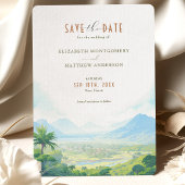 Invitation Enregistrer La Date Maui, Destination Hawaii