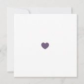 Invitation Enregistrer la date MInimalist Orchid Lilac (Dos)