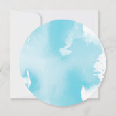 Invitation ENREGISTRER LA DATE moderne boho mandala aqua aqua (Dos)