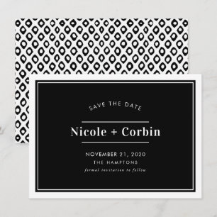 Invitation ENREGISTRER LA DATE moderne minimaliste classe noi
