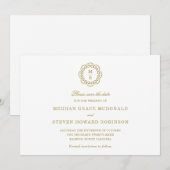 Invitation Enregistrer la date officielle (Devant / Derrière)