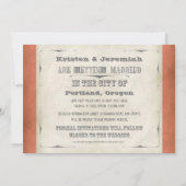 Invitation Enregistrer la date - Ombre Chevron Stripe Zig Zag (Dos)