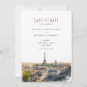 Invitation Enregistrer La Date Paris France Destination Invit (Devant)