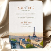 Invitation Enregistrer La Date Paris France Destination Invit