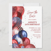 Invitation Enregistrer la date Patriotique 50e anniversaire (Devant)