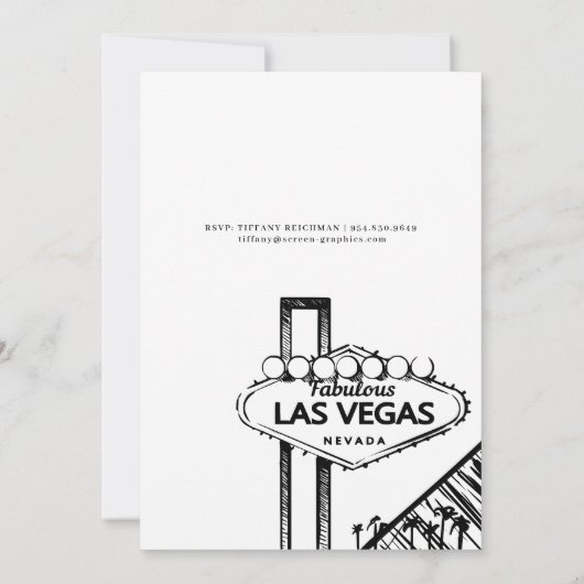 INVITATION ENREGISTRER LA DATE PERSONNALISÉE (Dos)