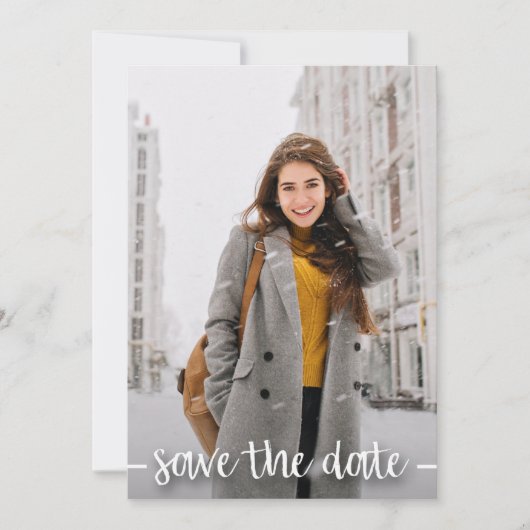 Invitation Enregistrer la Date Photo Graduation Party (Devant)