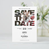 Invitation Enregistrer la date Photo Overlay QR Mariage Websi (Debout devant)