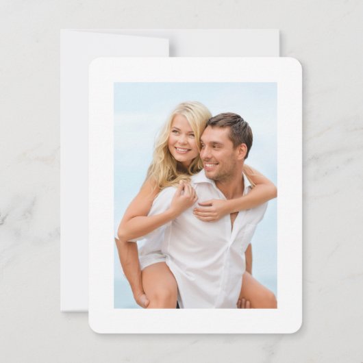 Invitation ENREGISTRER LA DATE poêlée menthe fuschia blanc (Dos)