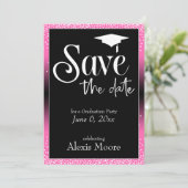 Invitation Enregistrer la date pour la fête de graduation Hot (Debout devant)