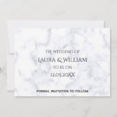 Invitation Enregistrer la date - Princesse dans le transport  (Dos)