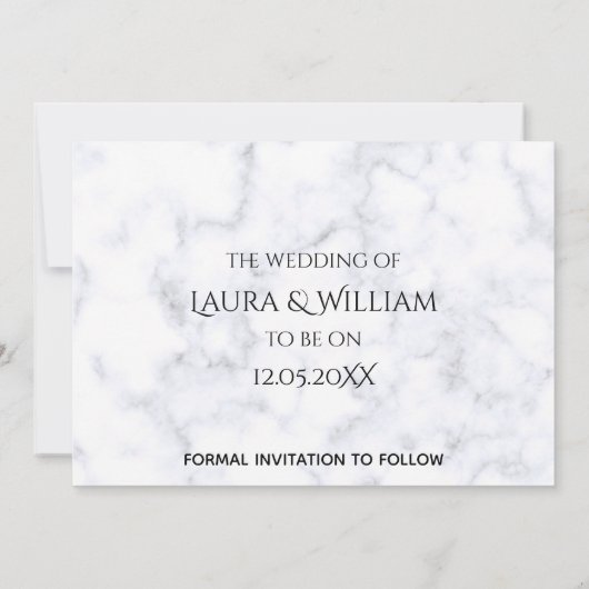 Invitation Enregistrer la date - Princesse dans le transport  (Dos)