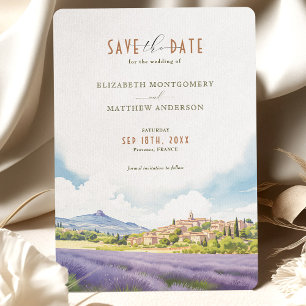 Invitation Enregistrer La Date Provence France Destination