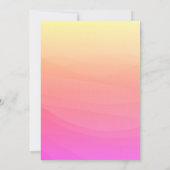 Invitation Enregistrer la date Red Orange 50e anniversaire (Dos)