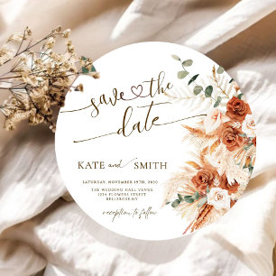 Invitation Enregistrer la date Rustic Wood Cut Card