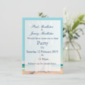 Invitation Enregistrer la date Sandcastle (Debout devant)