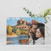 Invitation Enregistrer la date - Sedona Red Rock Cathedral (Debout devant)