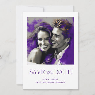 INVITATION ENREGISTRER LA DATE SIMPLE MODERNE DESIGN