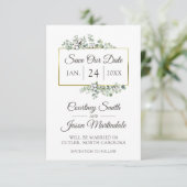 Invitation Enregistrer la date Southern Cotton Mariage campag (Debout devant)