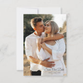 Invitation Enregistrer la date Southern Cotton Mariage campag (Dos)