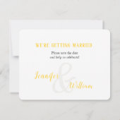 Invitation Enregistrer la date, tournesol personnalisé (Dos)